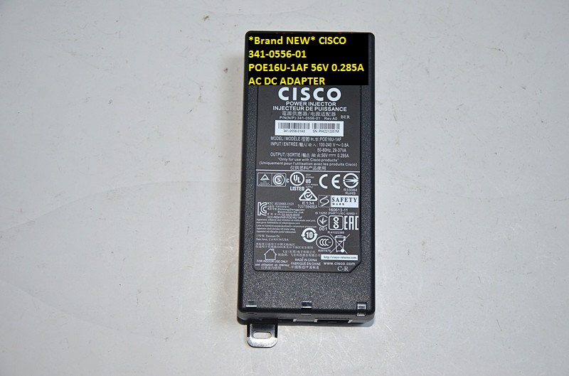 *Brand NEW* 56V 0.285A CISCO 341-0556-01 POE16U-1AF AC DC ADAPTER